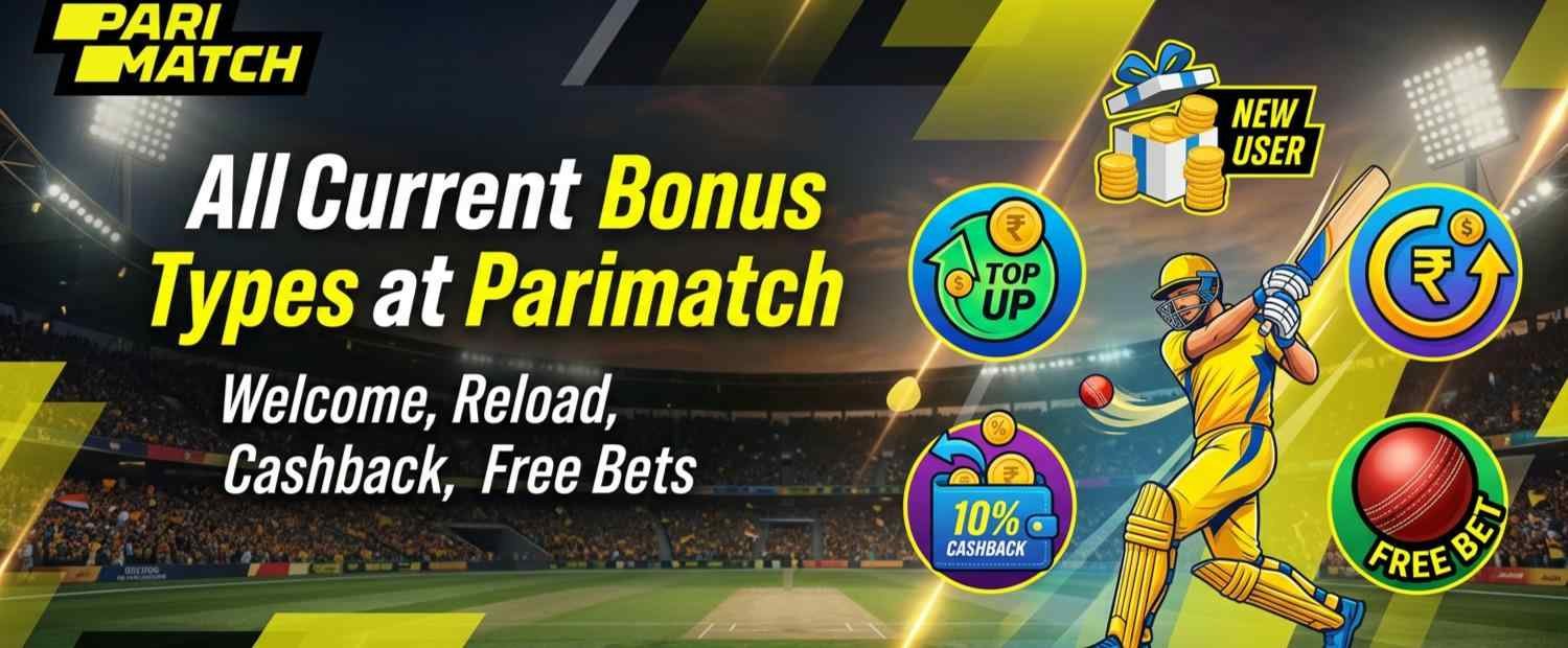 All Current Bonus Types at Parimatch