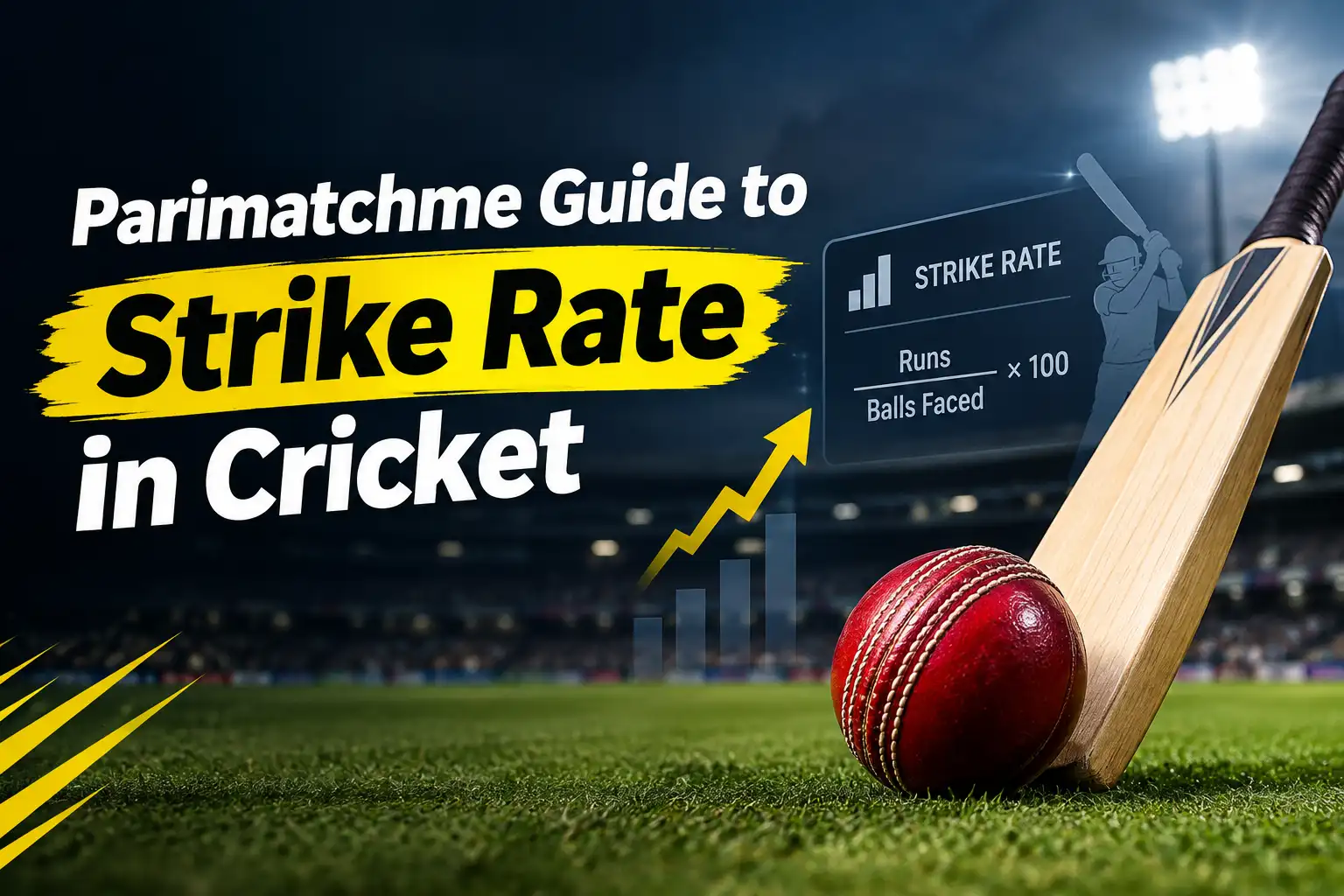 Cricket batter demonstrating strike rate in cricket